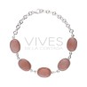 Pulsera de Adularia Mediana en Plata de Ley 925