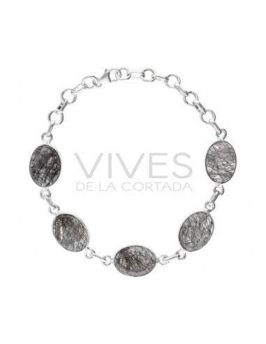 Bracciale di Quarzo Tormalinato di...