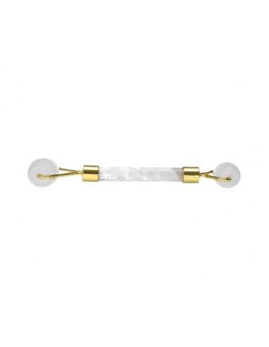 White Quartz Massager with Double Roller