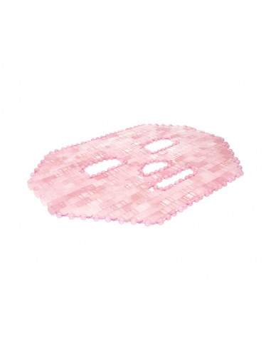 Maschera viso in quarzo rosa