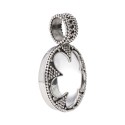 Pendentif plat moyen de Gotland en argent sterling 925