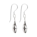 Brincos Gotland Flat Articulado Quartzo em Prata de Lei 925