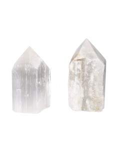 Punte semipolite di selenite