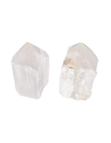 Punte semipolite di selenite