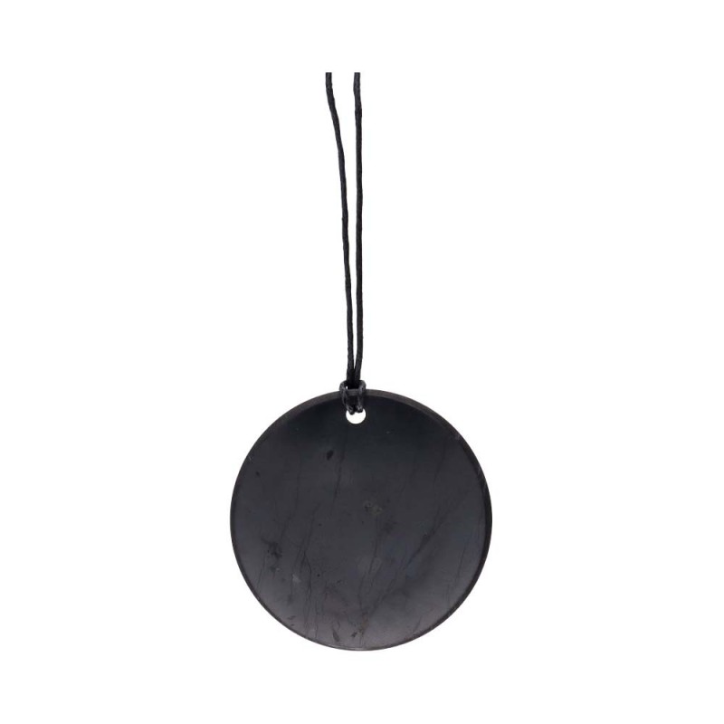 Ciondolo circolare in shungite