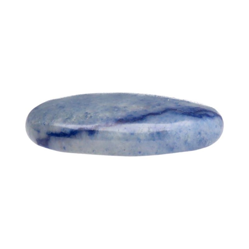 Ciottolo piatto di quarzo blu