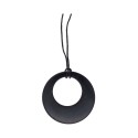 Pierced Circle Shungite Pendant