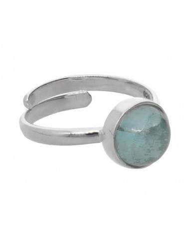 Set cerchio di acquamarina in argento...