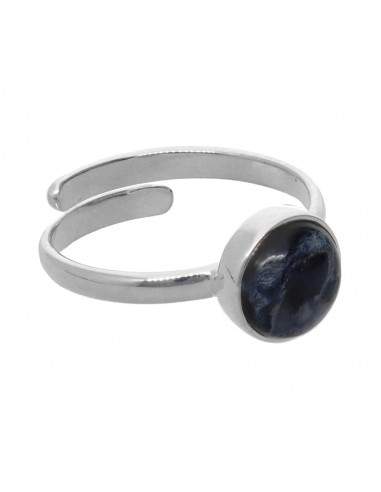 Pietersite Circle Set em Sterling...