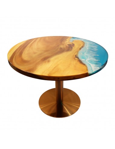 Table circulaire moyenne en chêne et...