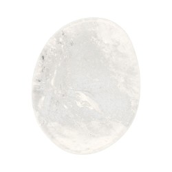 Ciottolo piatto di quarzo bianco