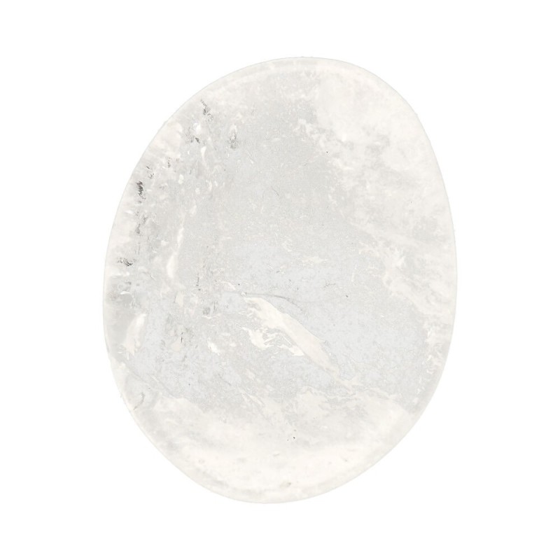 Ciottolo piatto di quarzo bianco