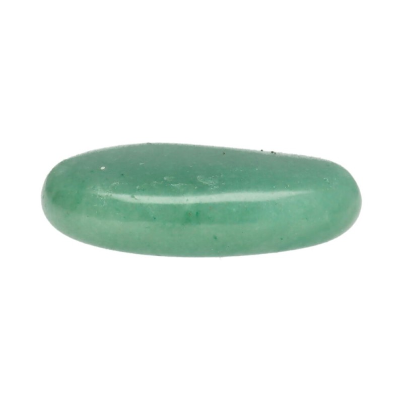 Ciottolo piatto di quarzo verde.

(Alternativa: pietra piatta levigata di quarzo verde.)