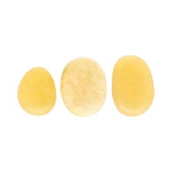 Ciottolo piatto levigato di aragonite