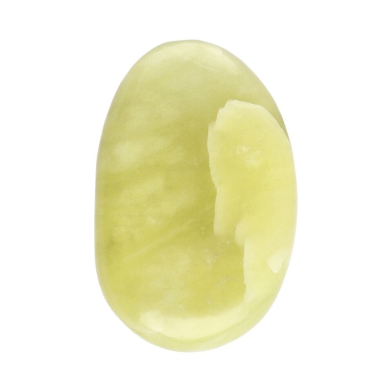 Ciottolo piatto di diaspro limone