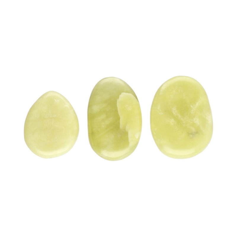 Ciottolo piatto di diaspro limone