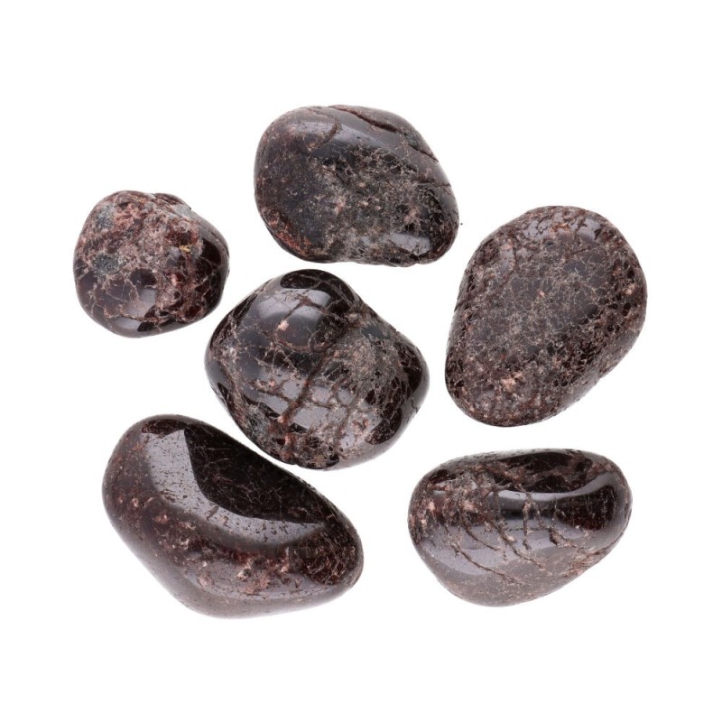 Pietre levigate di granato 5x4 cm (Confezione 250 g)