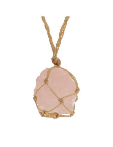 Colgante Quarzo Rosa in Bruto