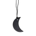 Half Moon Shungite Pendant