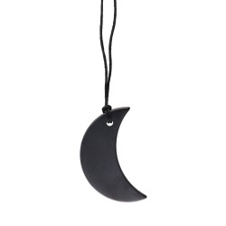 Ciondolo in Shungite a Mezzaluna