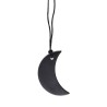Half Moon Shungite Pendant