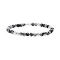 Bracciale in Quarzo Turmalinato 4mm