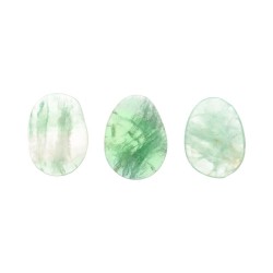 Fluorite verte plate émiettée