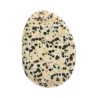 Dalmatian Jasper Flat Rhodium Plated