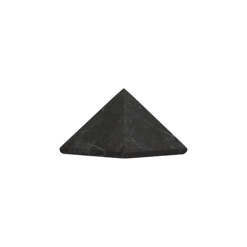 Piramide in shungite opaca di 7 x 7 cm
