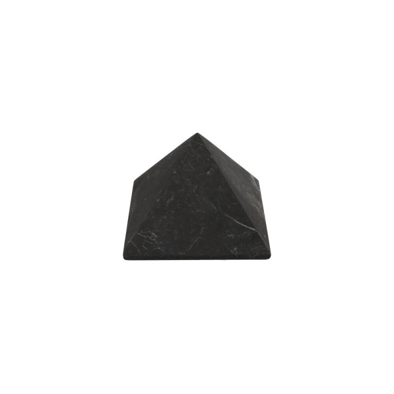 Piramide in shungite opaca di 7 x 7 cm