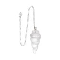 White Quartz Spiral Pendulum (80)