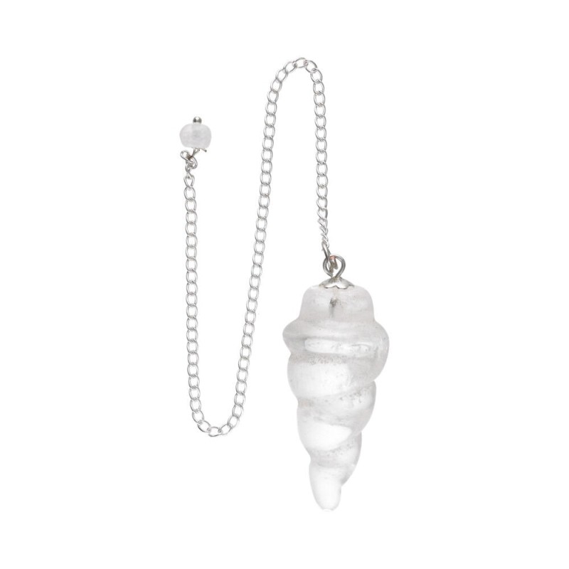 Pendolo Spirale di Quarzo Bianco (80)