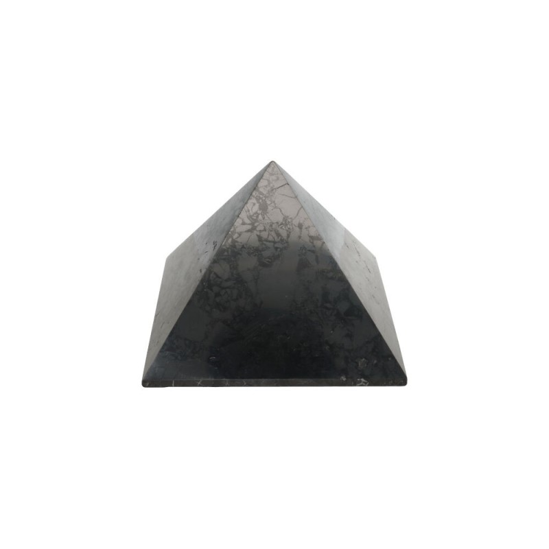 Piramide di Shungite Grande Lucidata Brillante di 10x10cm