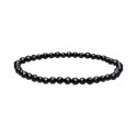 Pulseira Facetada de Turmalina Negra 4mm