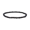 Bracciale Facettato in Tormalina Nera 4mm