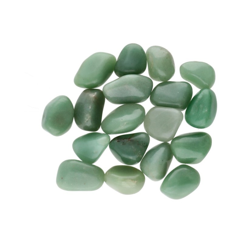 Pietre levigate di quarzo verde 2 x 1 cm (Confezione 250 g)