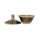Pequeno Censer de Bronze com Gravuras Pretas (INB-522)
