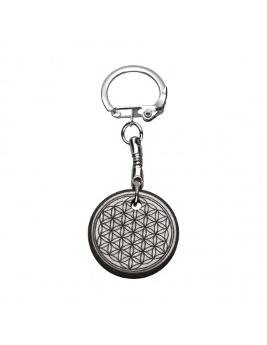 Portachiavi in ​​Shungite Fiore della...