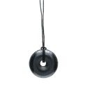 Petit pendentif donut en shungite
