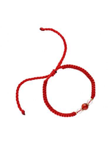 Bracciale in filo colorato con minerali
