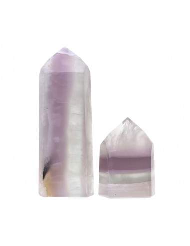Punte lucidate in fluorite arcobaleno...