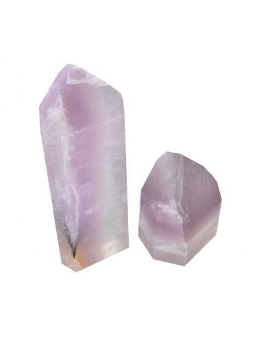 Punte lucidate in fluorite arcobaleno...