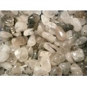 Quartz avec Tourmaline Pierres rhodiées de taille moyenne.