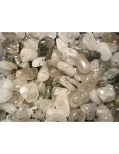 Quartz with Tourmaline Medium-sized Rhodies.