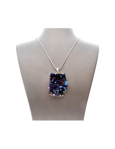 Pendentif Aura en titane et argent...