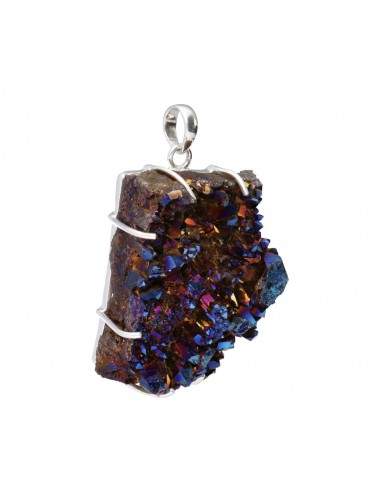 Pendentif Aura en titane et argent...