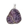 Pendentif Druse en améthyste en argent 925 (U83)