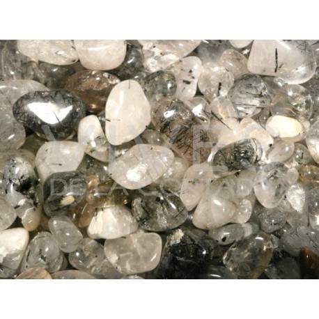 Cuarzo con Turmalina Rodados medianos Calidad Extra.