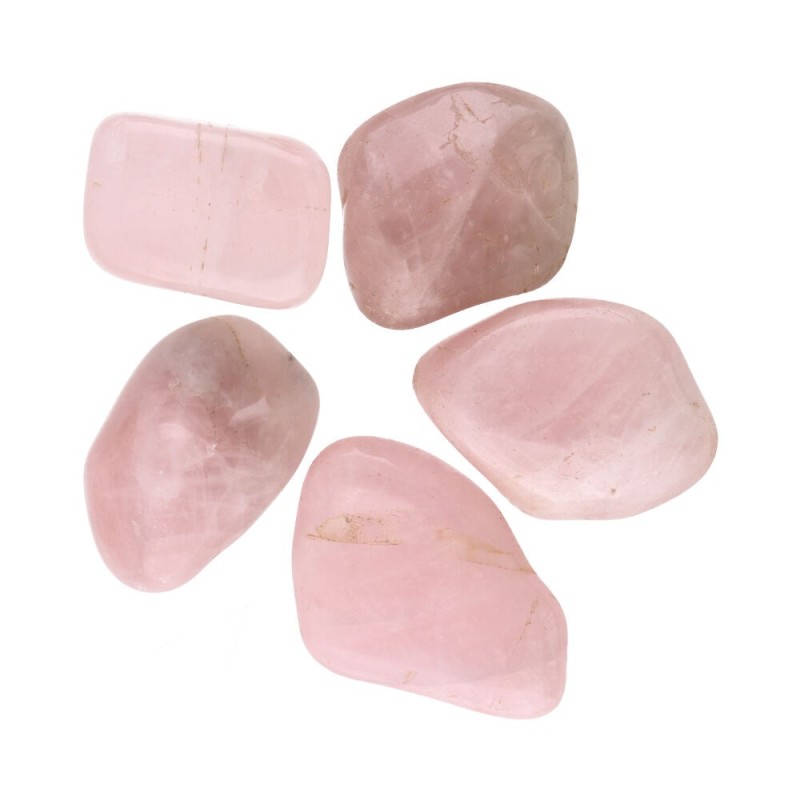 Pietre levigate di quarzo rosa 5x5