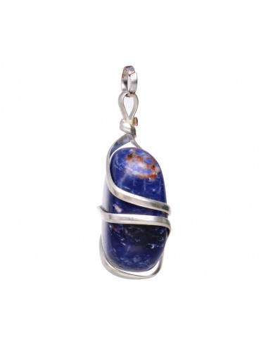Sodalite Pendant with Spiral in...